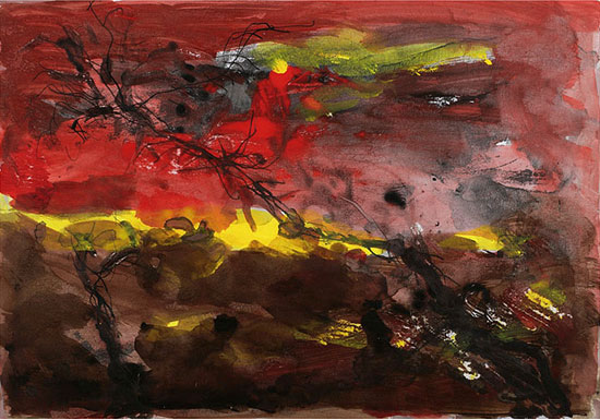 Armin Mueller-Stahl: Bild 'Baumlandschaft II' (2009), ungerahmt