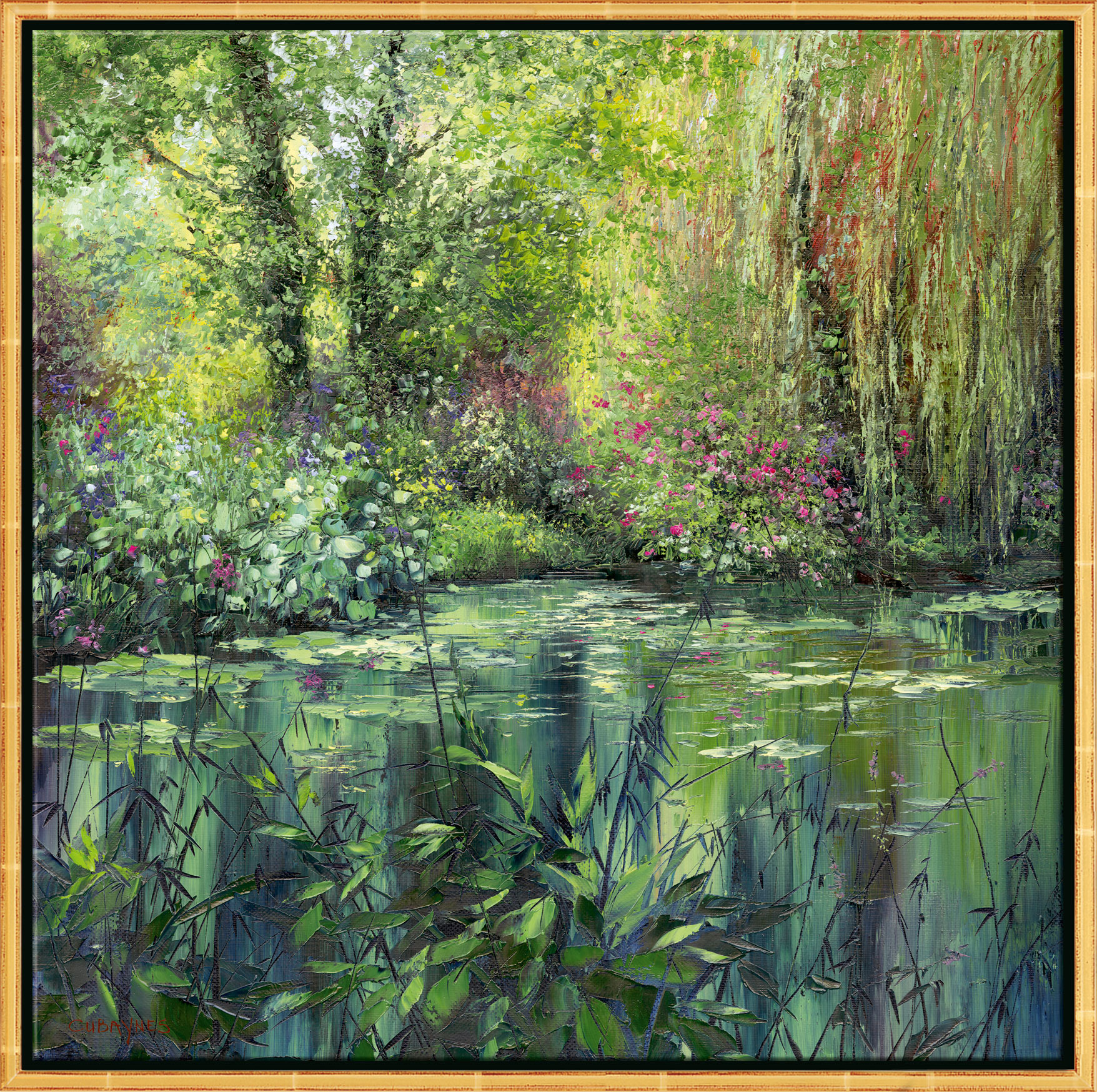 Jean-Claude Cubaynes: Bild 'Printemps à Giverny', gerahmt