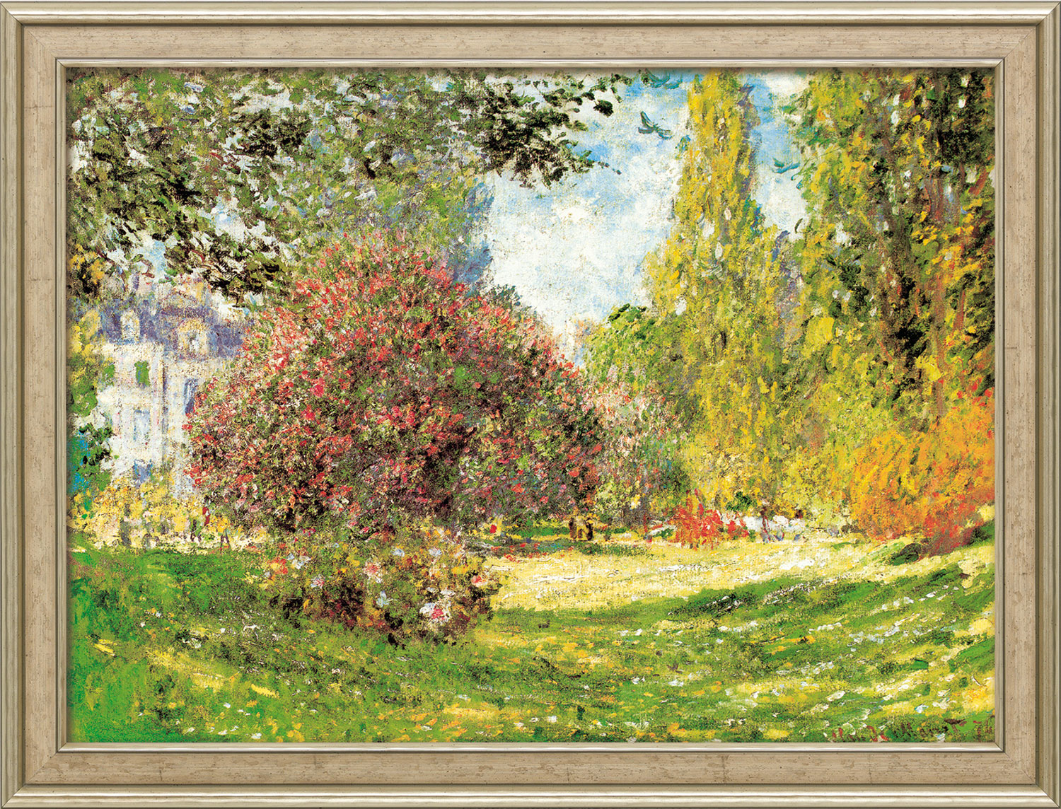 Claude Monet: Bild 'Der Park Monceau' (1876), gerahmt