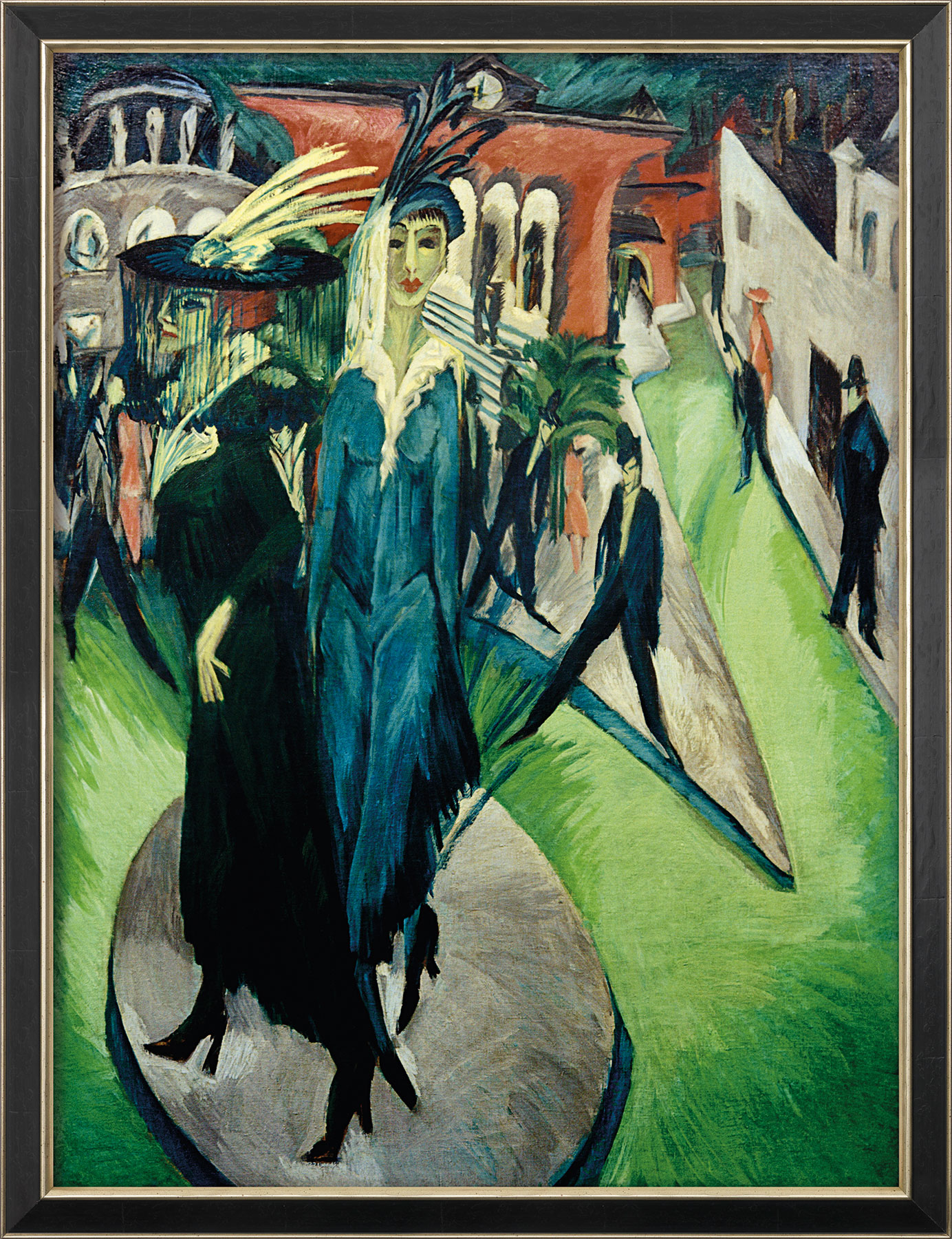 Ernst Ludwig Kirchner: Bild 'Potsdamer Platz' (1914), gerahmt