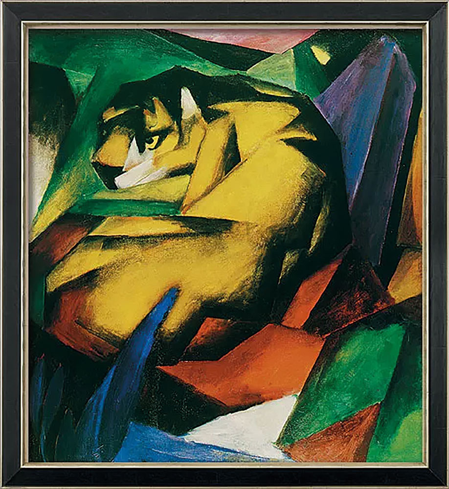 Franz Marc: Bild 'Der Tiger' (1912), gerahmt