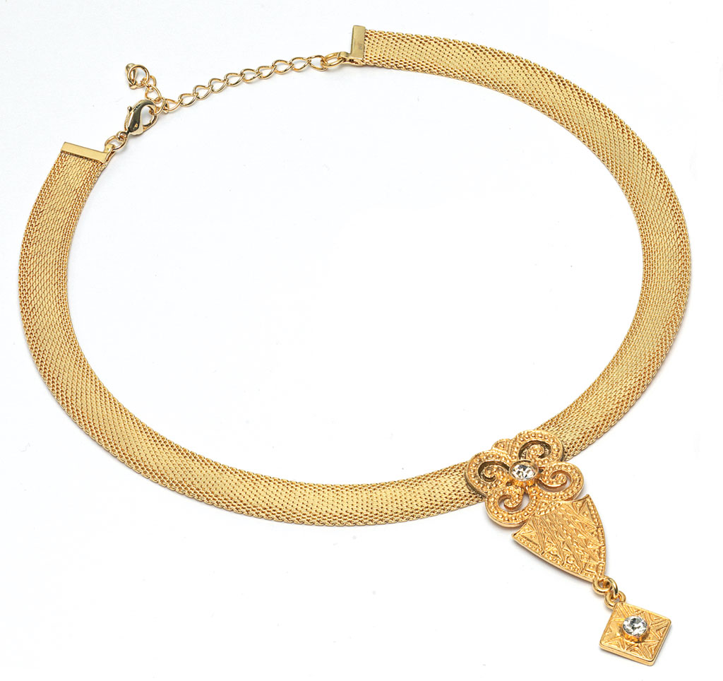 Petra Waszak: Collier 'Goldblüte', Schmuck