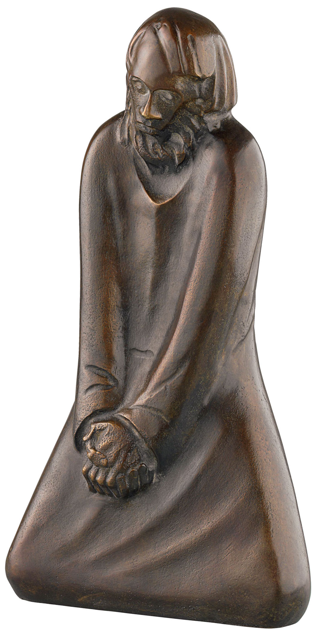 Ernst Barlach: Skulptur 'Der Zweifler' (1931), Reduktion in Bronze