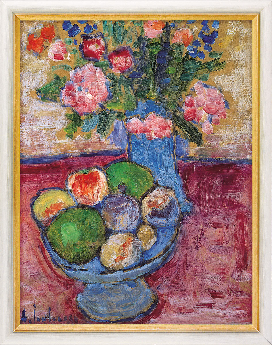 Alexej von Jawlensky: Bild 'Die blaue Vase', gerahmt