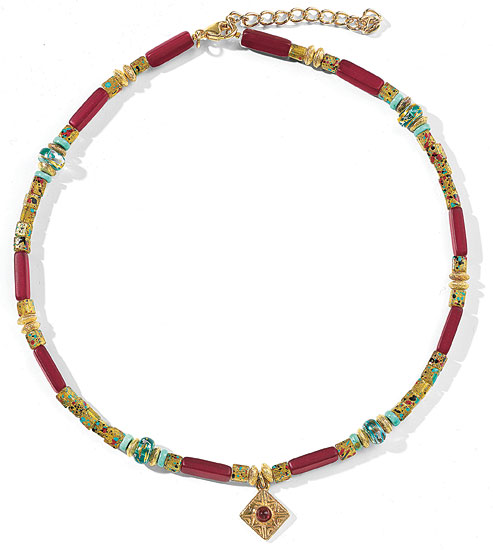 Petra Waszak: Collier 'Goldregen', Schmuck