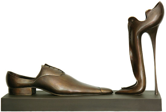 Paul Wunderlich: Skulpturengruppe 'A Deux', Version in Bronze