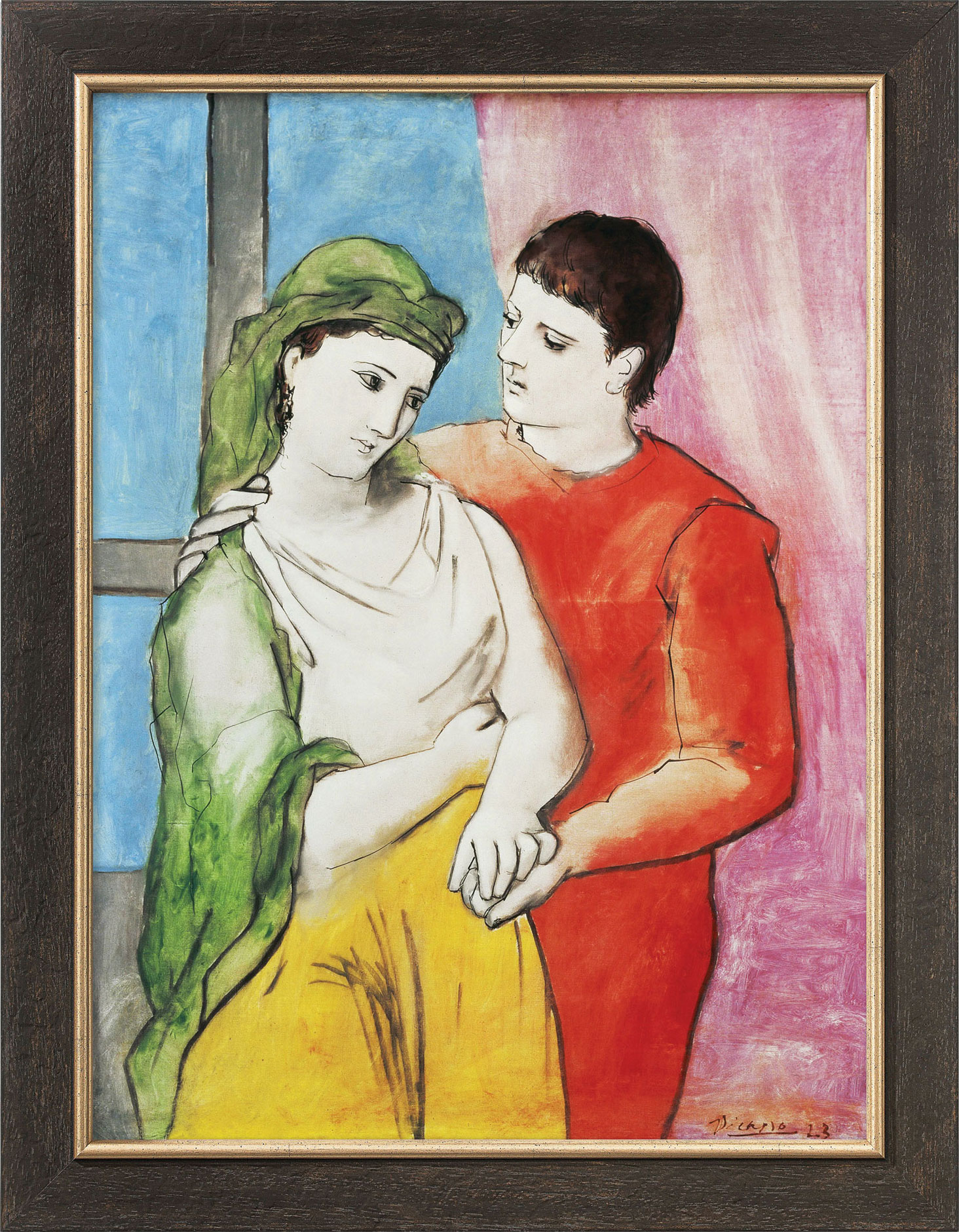 Pablo Picasso: Bild 'The Lovers' (1923), gerahmt