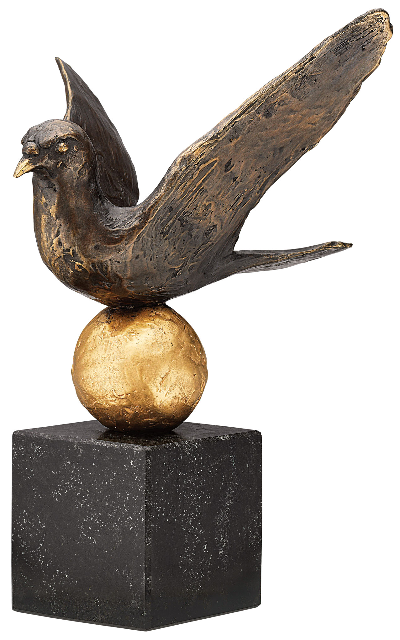 Kurt Arentz: Skulptur 'Friedenstaube', Bronze