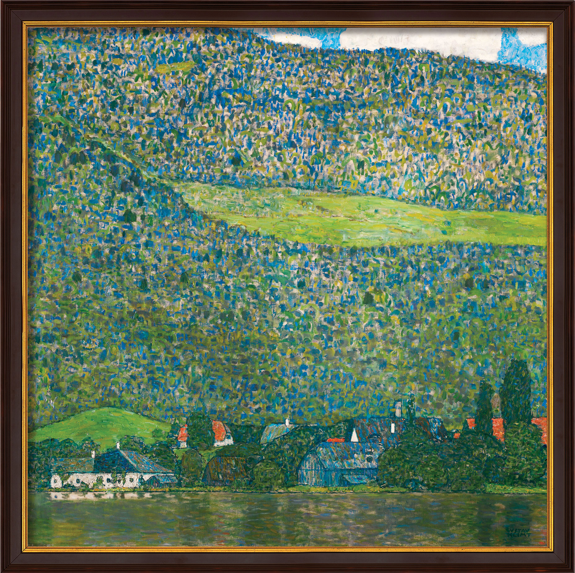 Gustav Klimt: Bild 'Litzlberg am Attersee' (1915), gerahmt