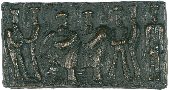 Günter Grass: Bronze-Relief 'Köche'