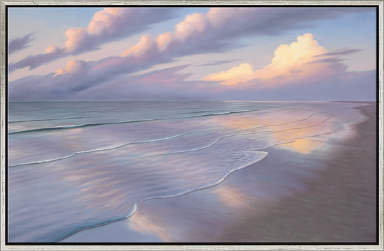 Michael Krähmer: Bild 'Abendlicher Strand III', gerahmt