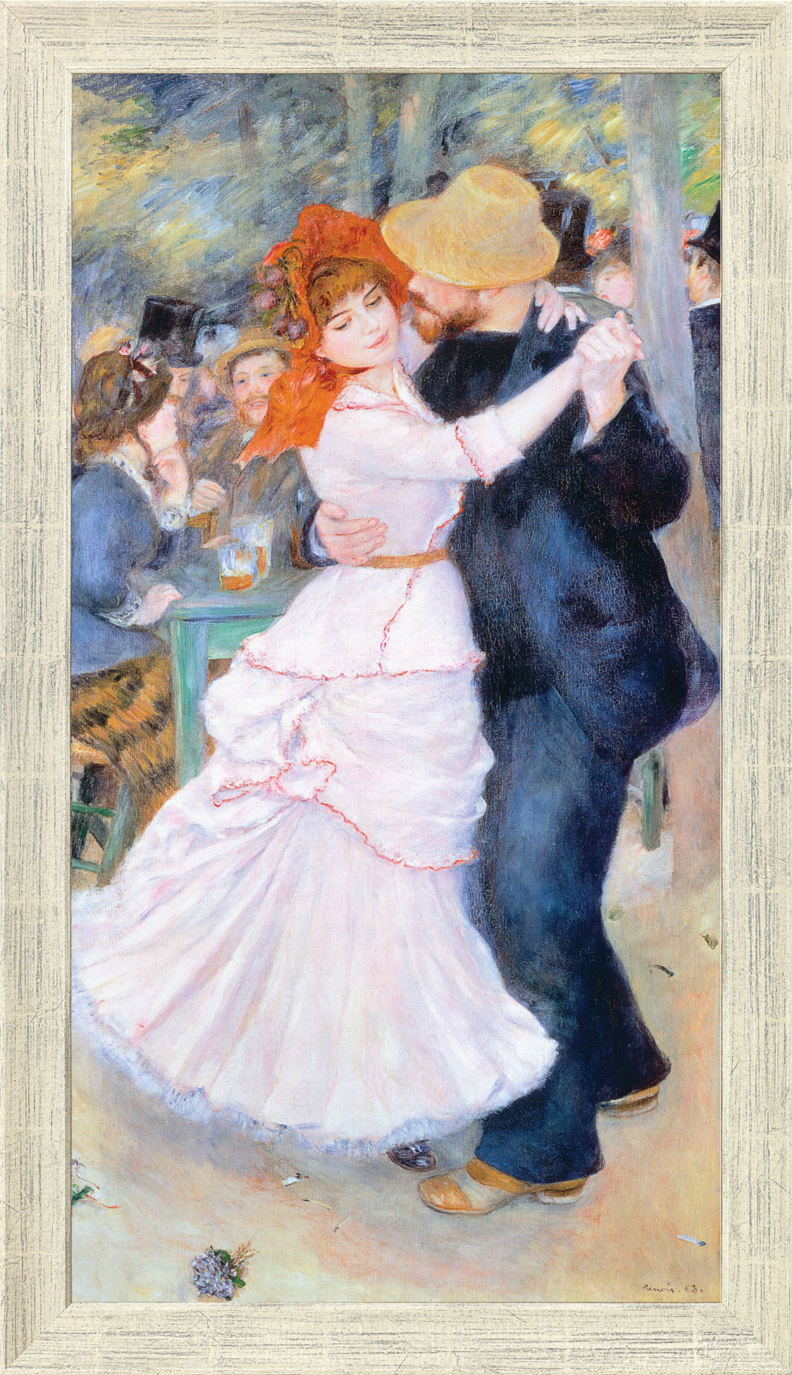 Auguste Renoir: Bild 'Tanz im Bougival' (1883), gerahmt