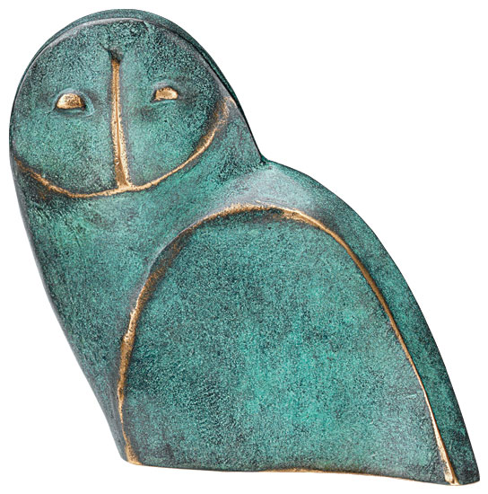 Raimund Schmelter: Skulptur 'Eule', Bronze
