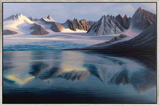 Michael Krähmer: Bild 'Gletschersee' (2012), gerahmt