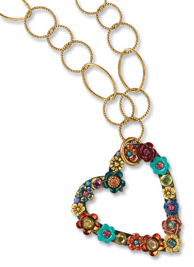 Michal Golan: Collier 'Heart of Flowers', Schmuck