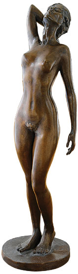 Serge Mangin: Skulptur 'Eva', Bronze