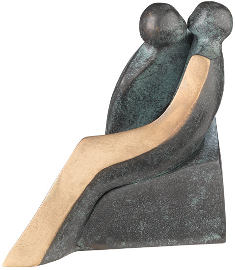 Luise Kött-Gärtner: Skulptur 'Liebe', Bronze