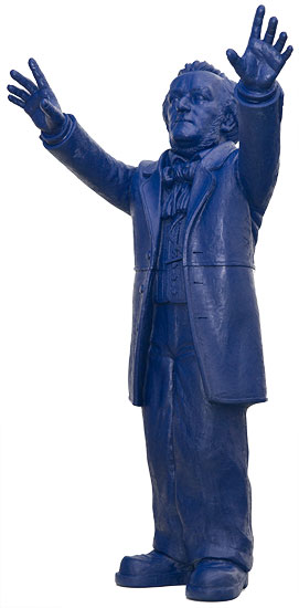 Ottmar Hörl: Skulptur 'Richard Wagner', unsignierte Version nachtblau