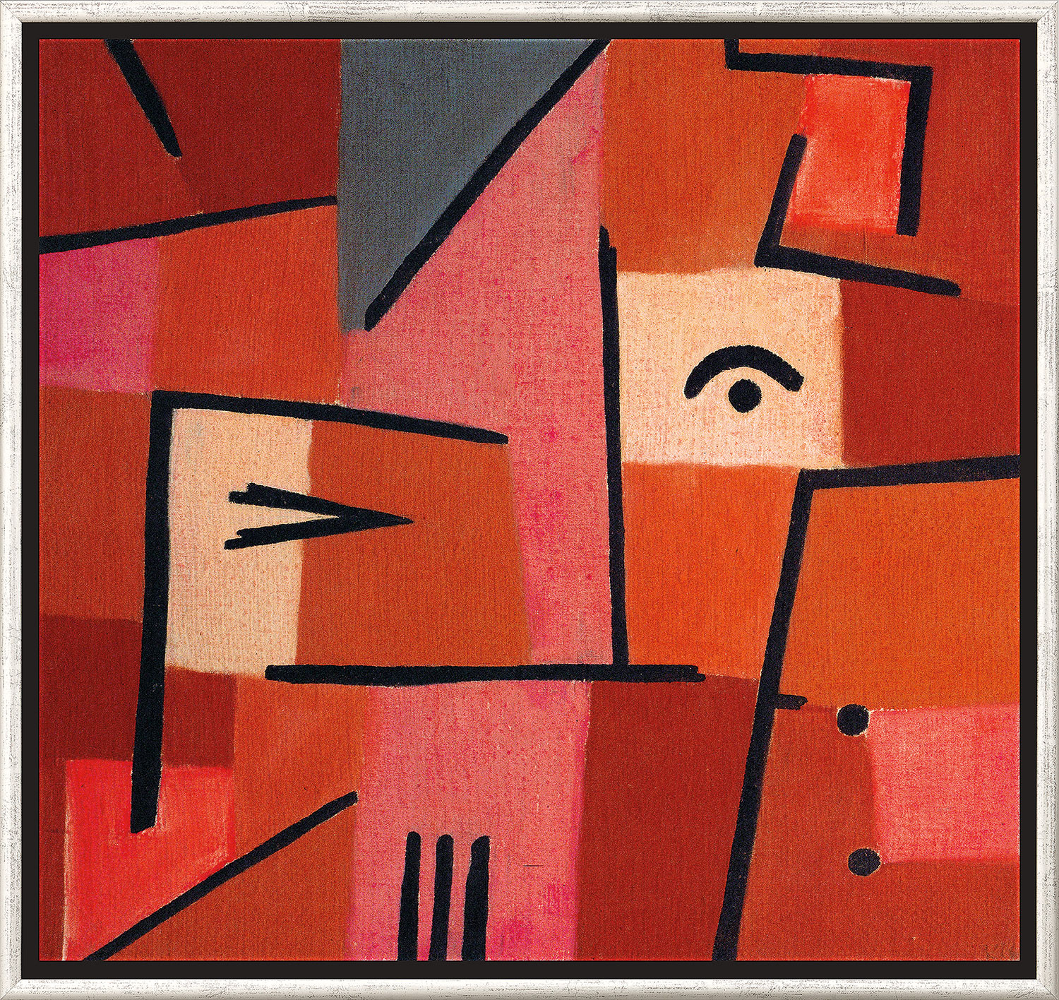 Paul Klee: Bild 'Blick aus Rot' (1937), gerahmt