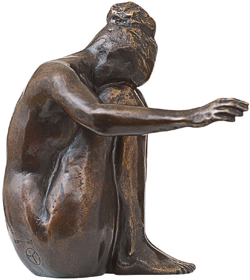 Olaf Teichmann: Skulptur 'Melancholie', Bronze