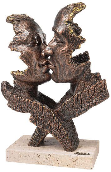 Angeles Anglada: Skulptur 'Desire', Kunstguss Steinoptik