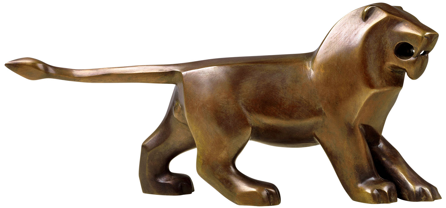 SIME: Skulptur 'Kleiner Löwe', Bronze
