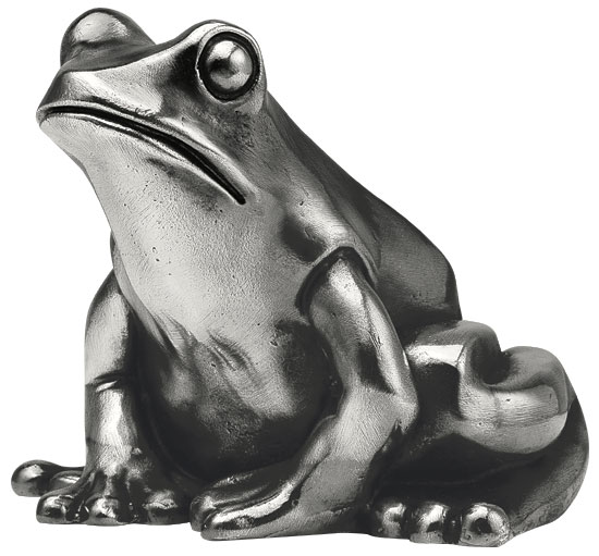 Ottmar Hörl: Skulptur 'Froschkönig', Version versilbert