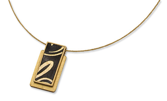 Kreuchauff-Design: Collier 'Golden Line', Schmuck