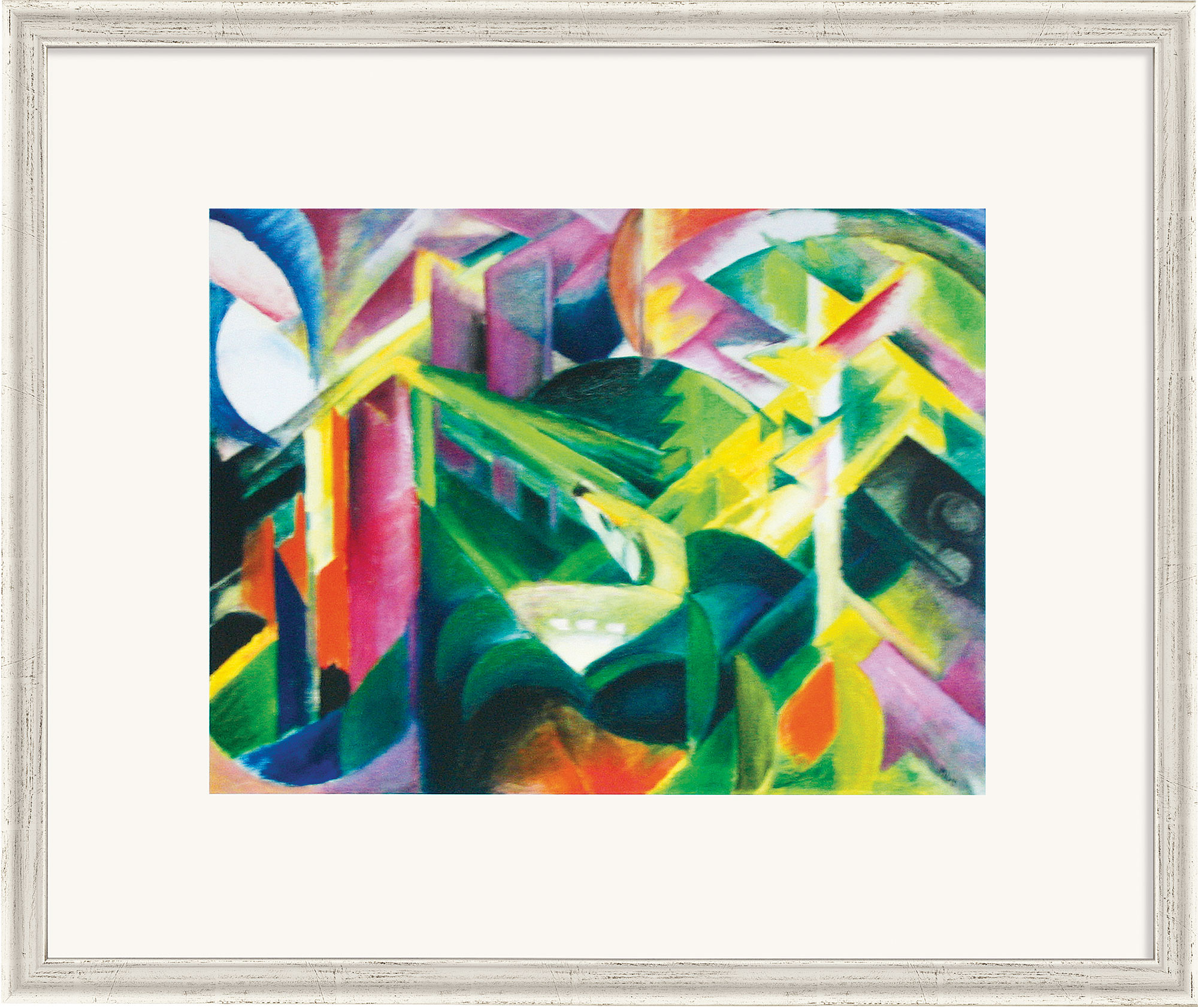 Franz Marc: Bild 'Reh im Klostergarten' (1912), gerahmt