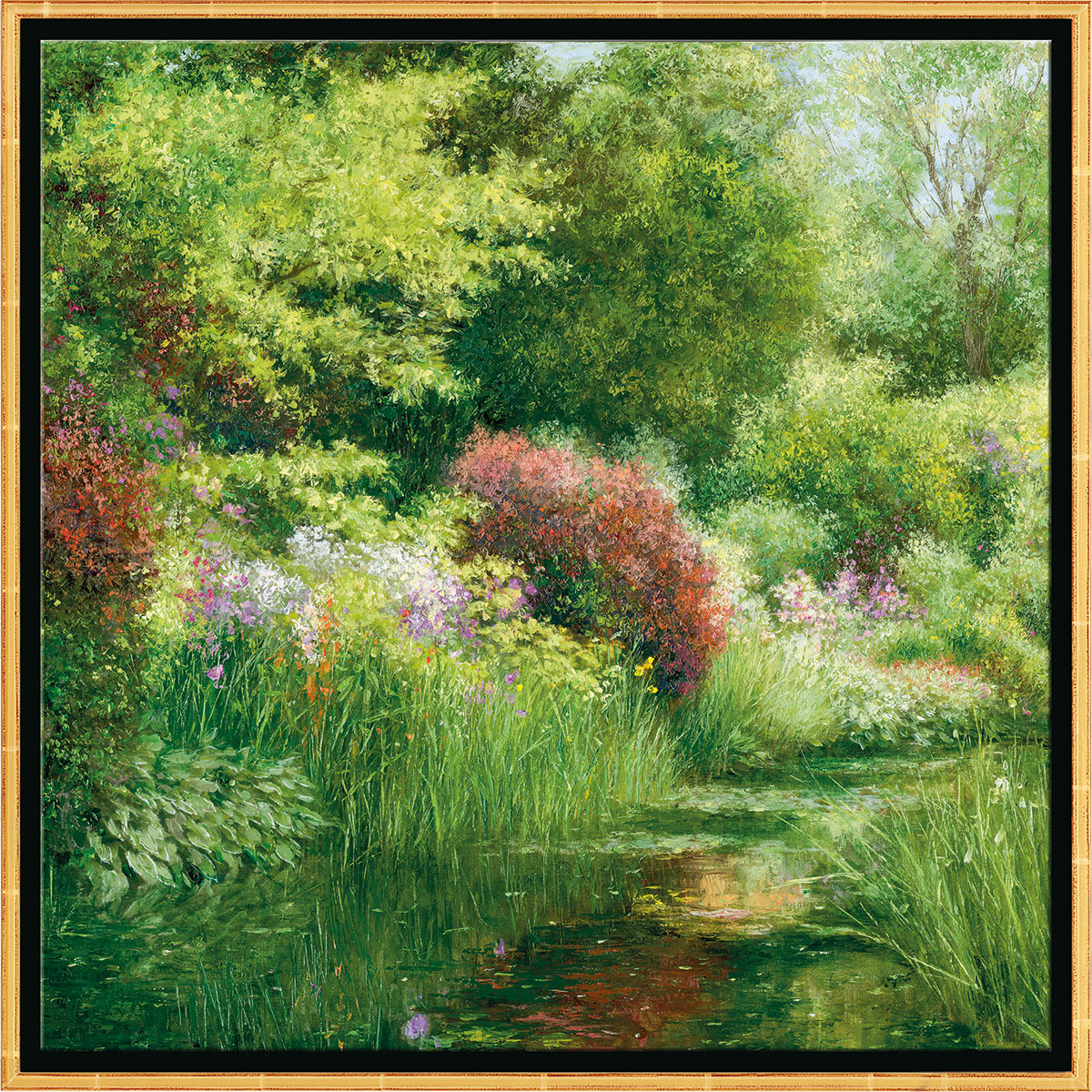 Jean-Claude Cubaynes: Bild 'Le Mois de Mai à Giverny', gerahmt