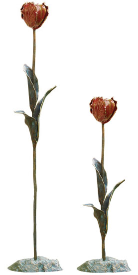 2 Gartenobjekte 'Tulpen' im Set