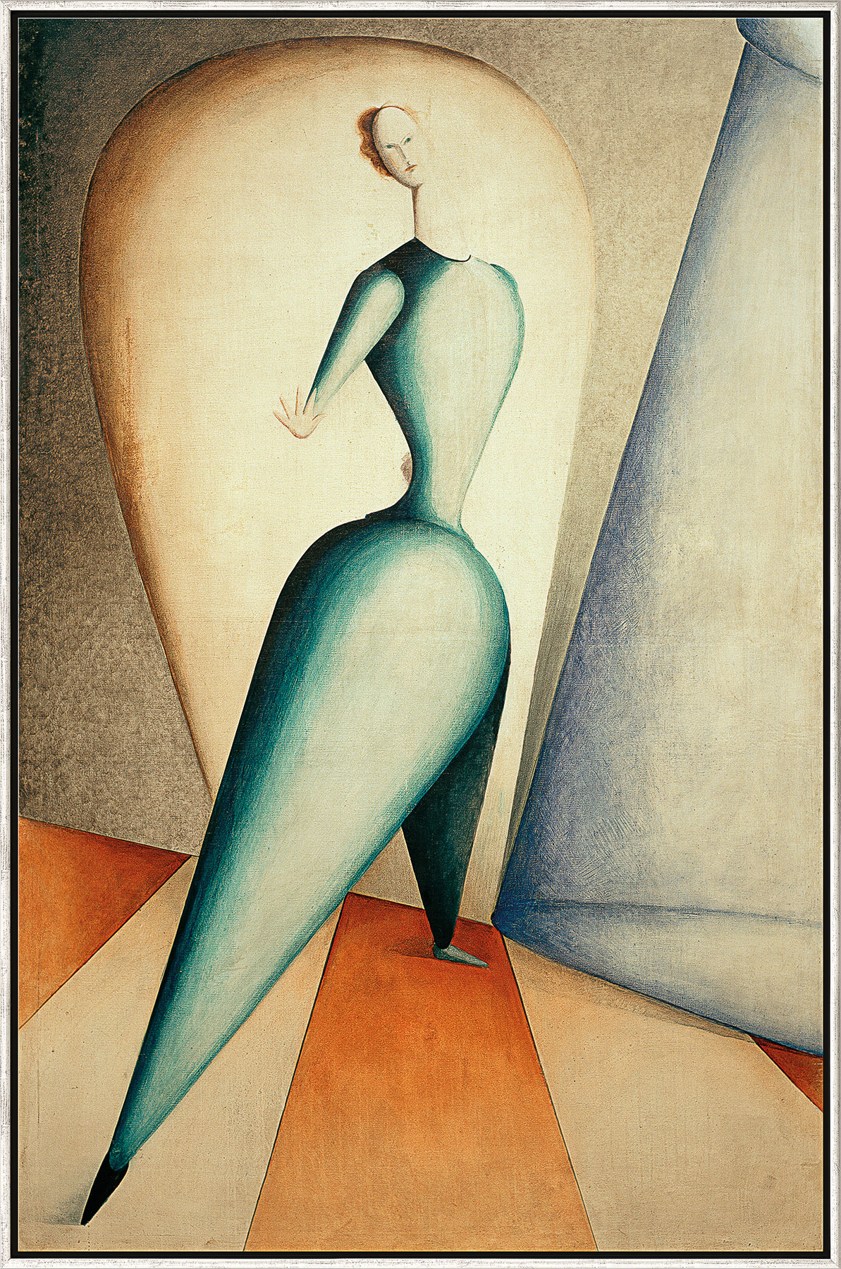 Oskar Schlemmer: Bild 'Die Tänzerin' (1922), gerahmt