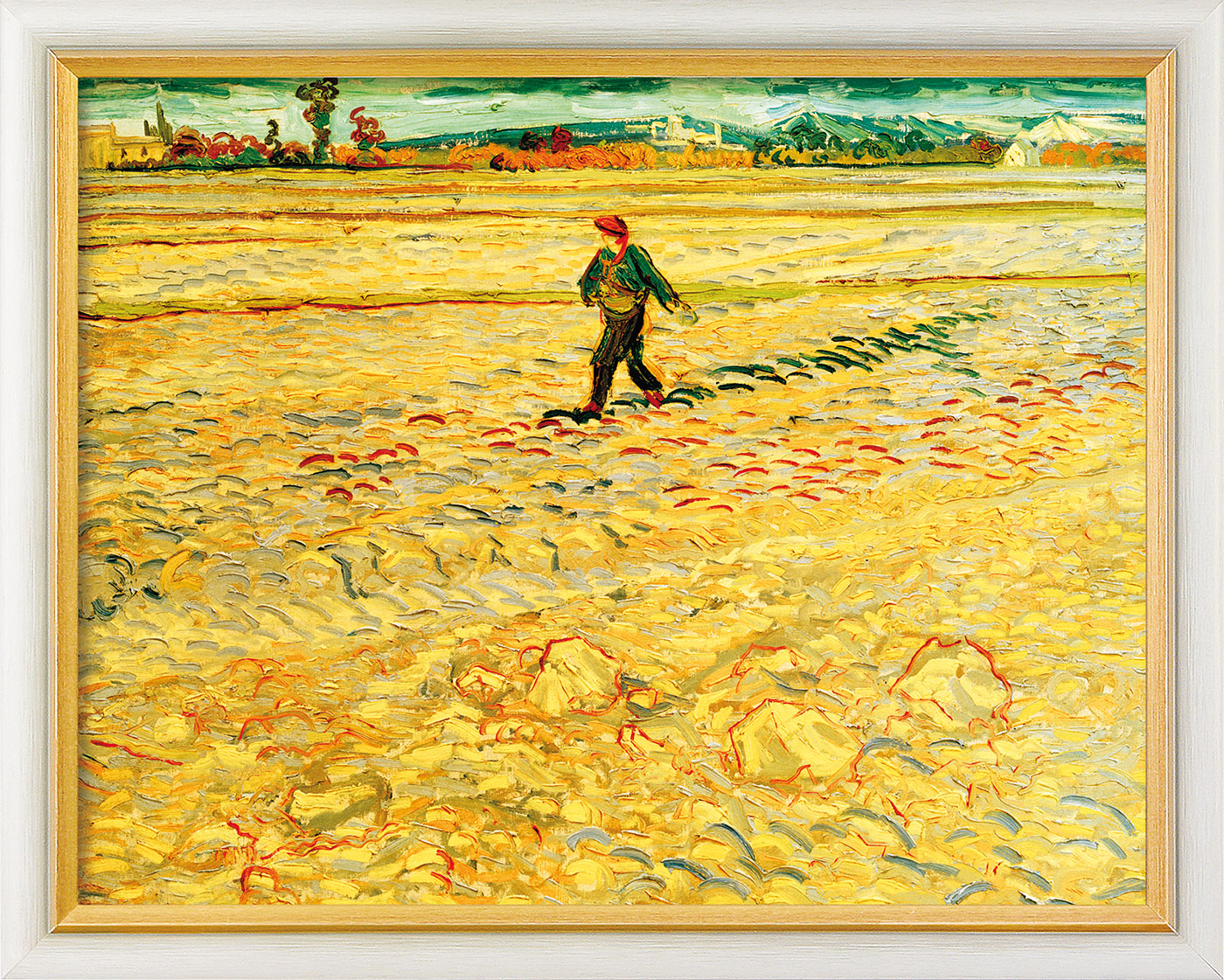 Vincent van Gogh: Bild 'Le Semeur (Der Sämann)' (1888), gerahmt