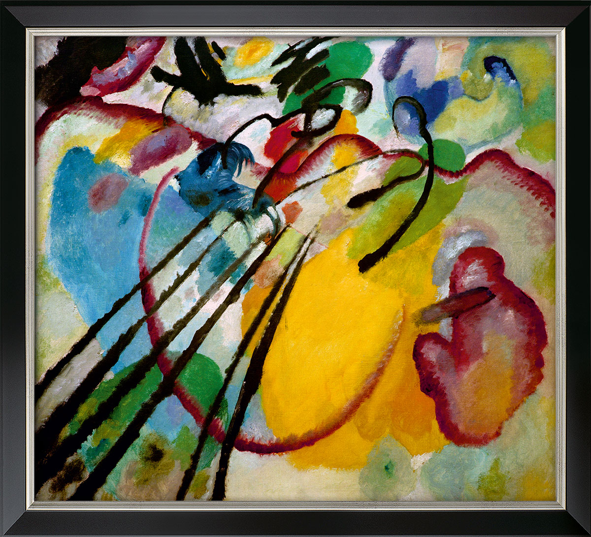 Wassily Kandinsky: Bild 'Improvisation 26 (Rudern)' (1912), gerahmt