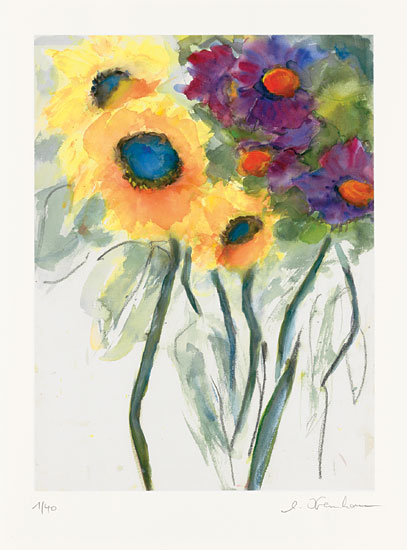 Christine Kremkau: Bild 'Sonnenblumen' (2014), ungerahmt