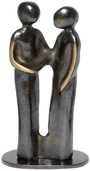 Kerstin Stark: Skulptur 'Danke', Bronze