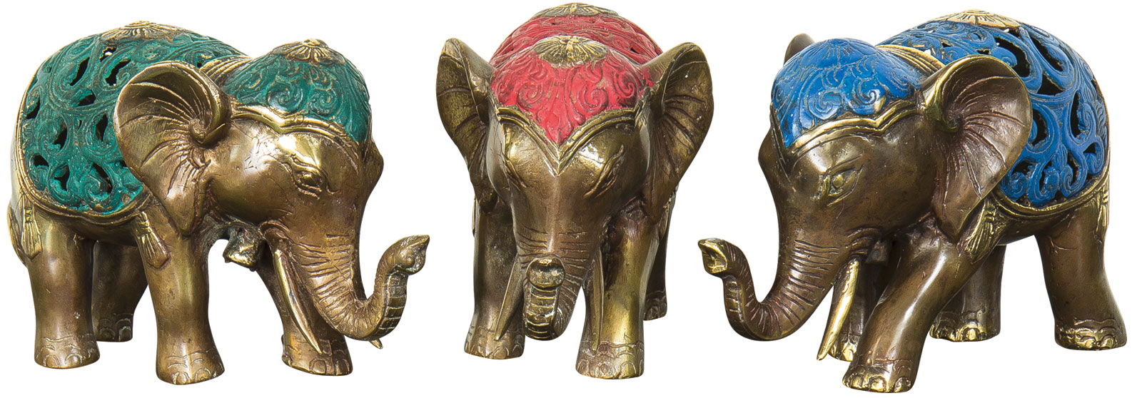 Skulpturenset 'Elefantengruppe', Bronze