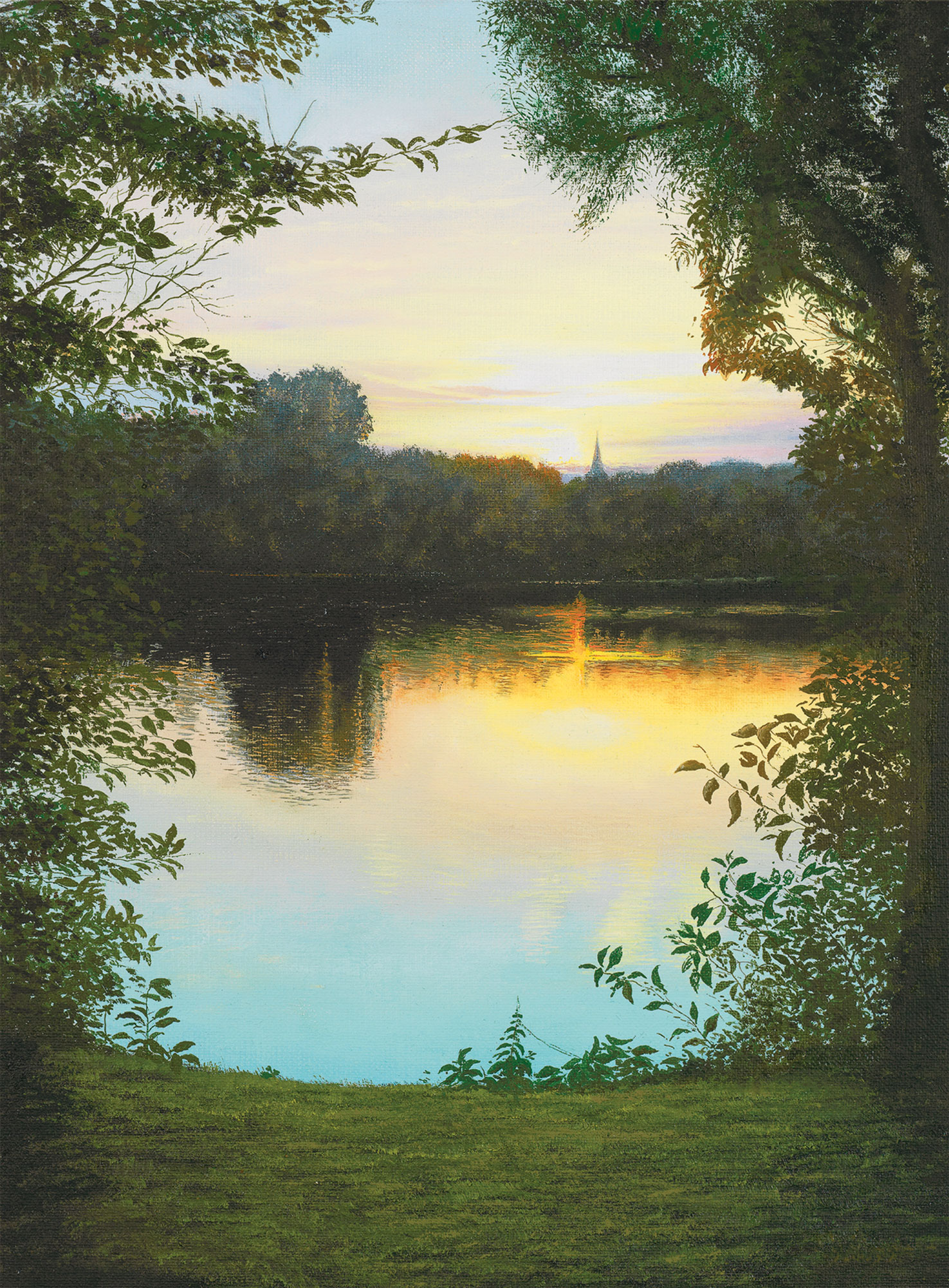 Leo Windeln: Bild 'Abend am Lago Laprello', auf Keilrahmen