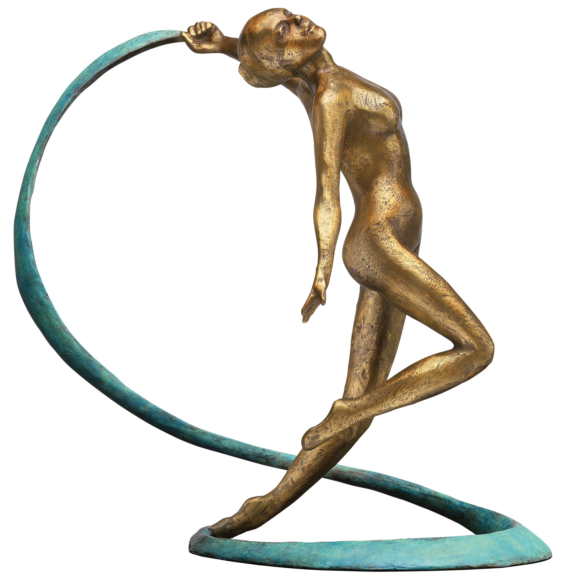 Birgit Stauch: Skulptur 'Schleiertänzerin', Bronze