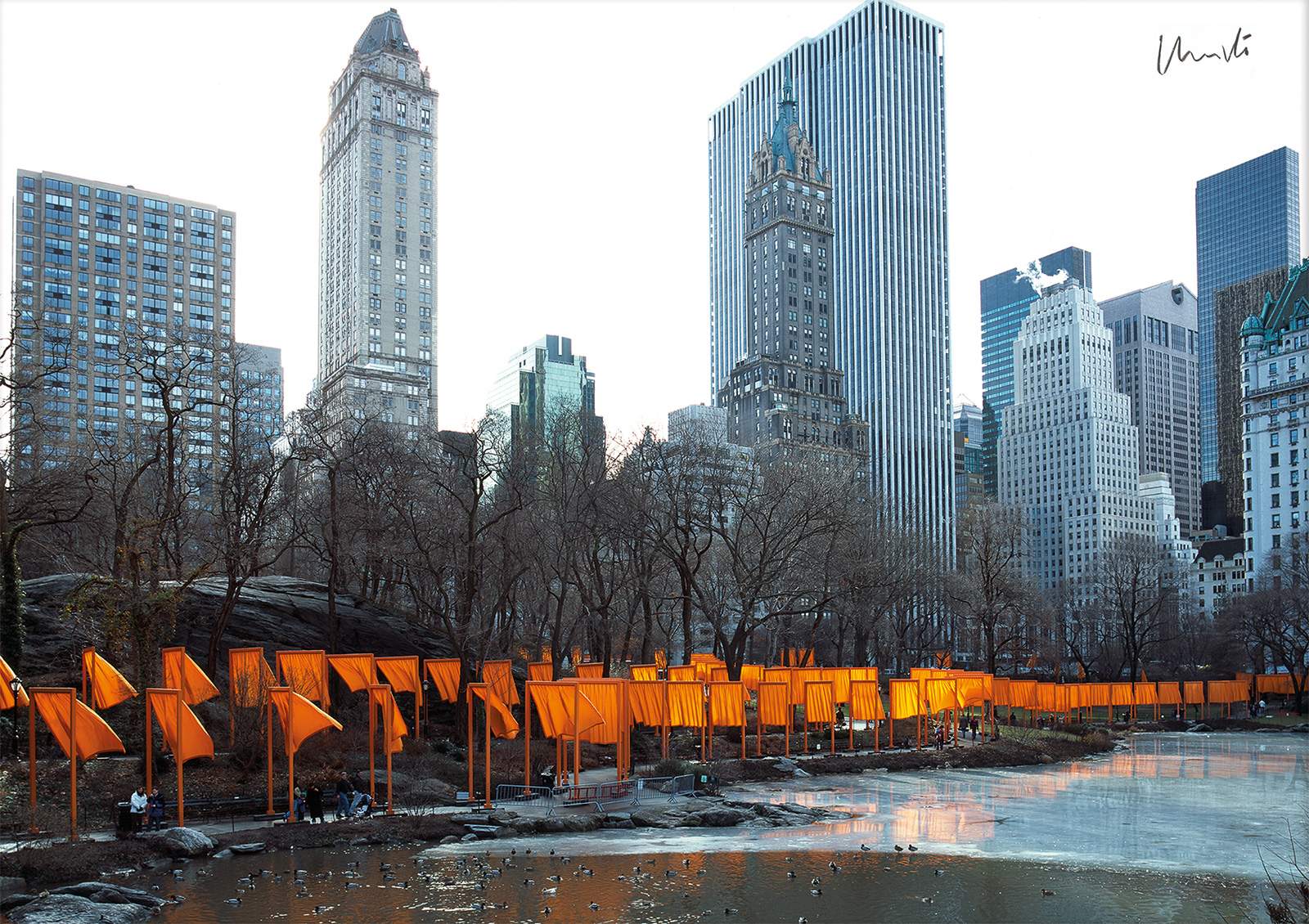 Christo und Jeanne-Claude: Bild 'The Gates Foto 50', ungerahmt