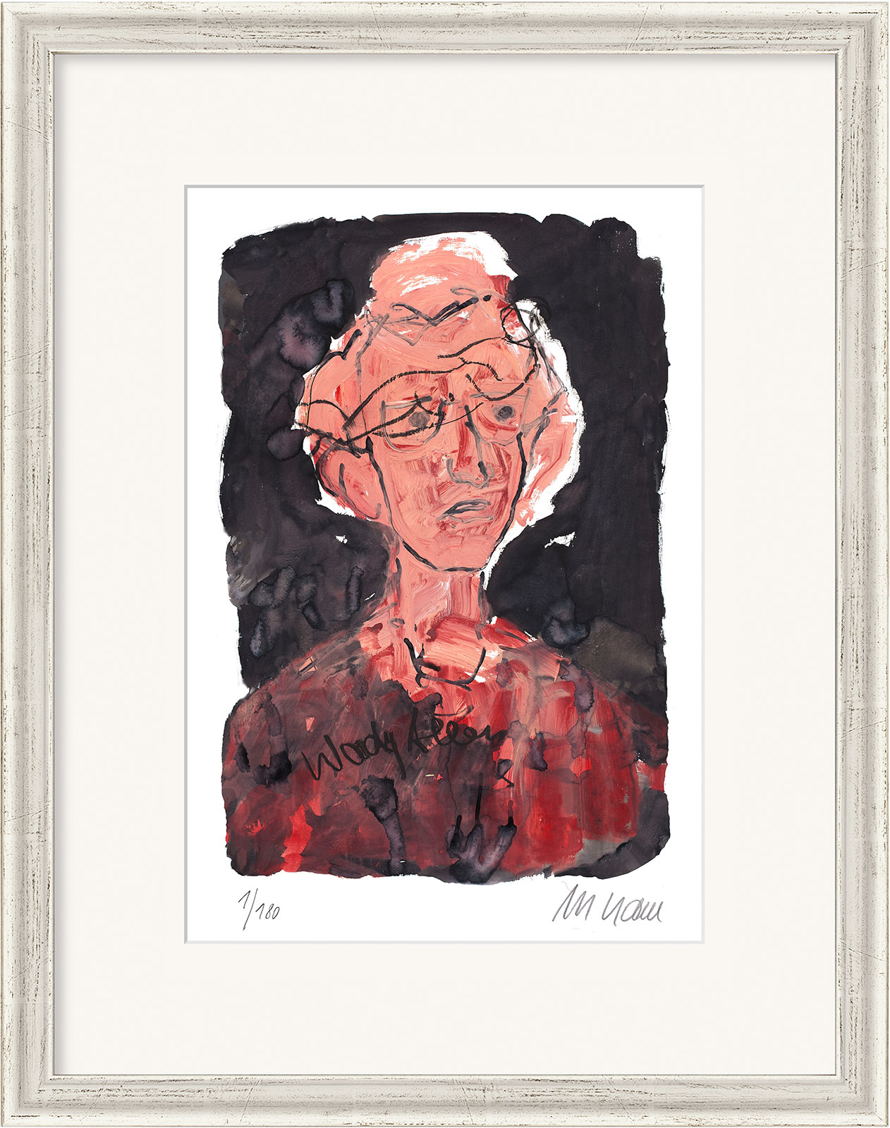 Armin Mueller-Stahl: Bild 'Woody Allen' (2014), gerahmt