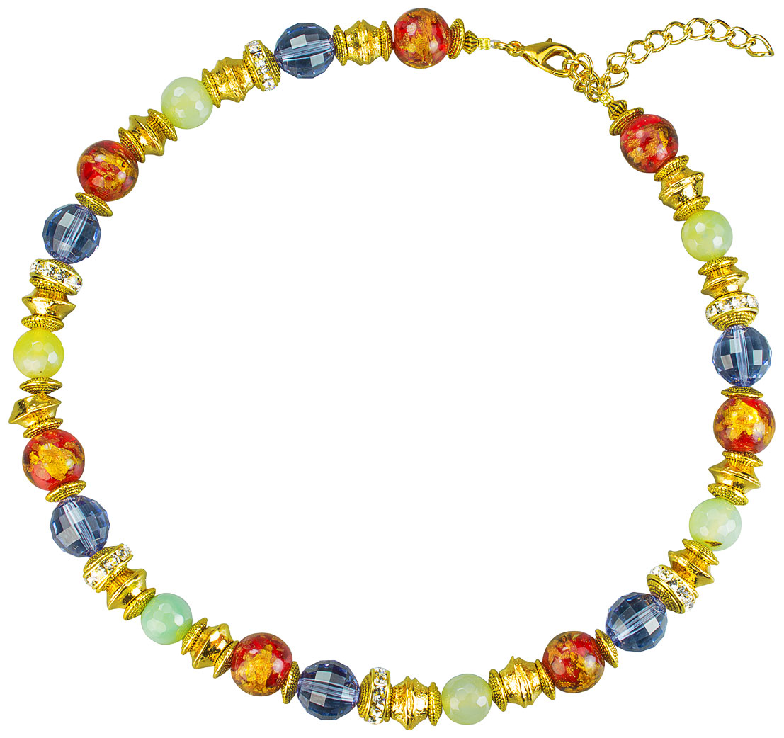 Petra Waszak: Perlencollier 'Herbstzauber', Schmuck