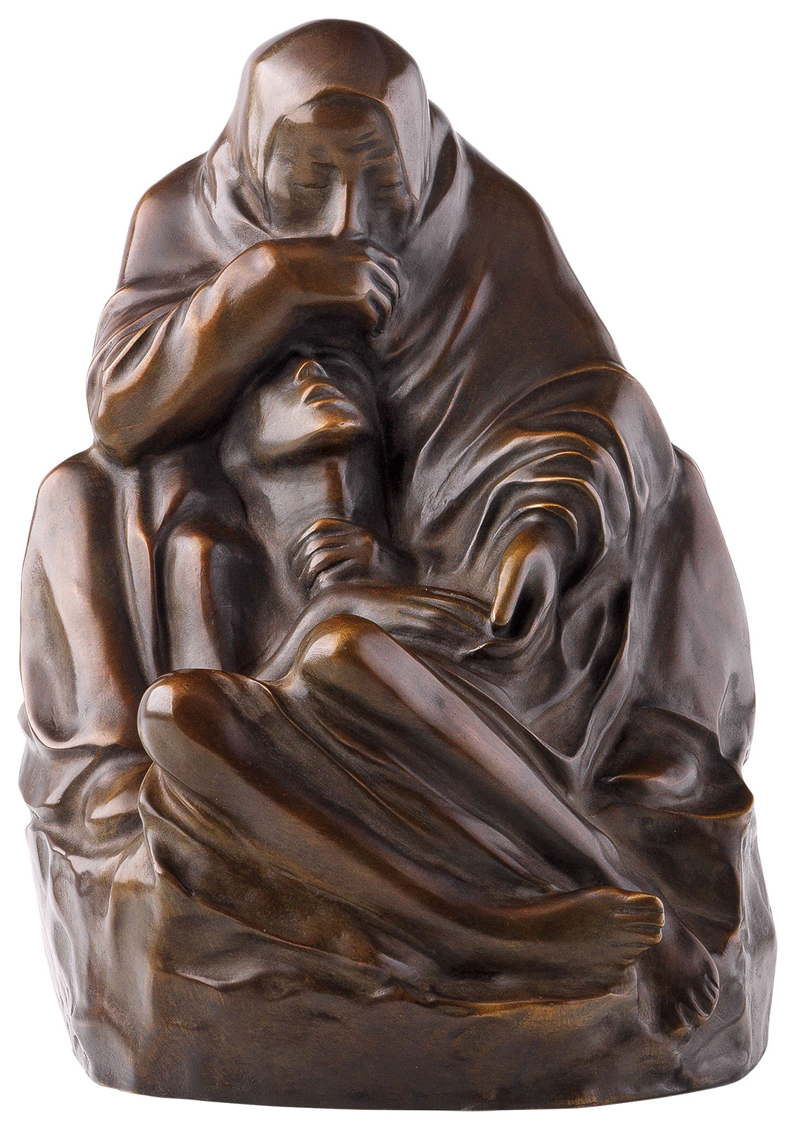 Käthe Kollwitz: Skulptur 'Pietà' (1938/39), Reduktion in Bronze