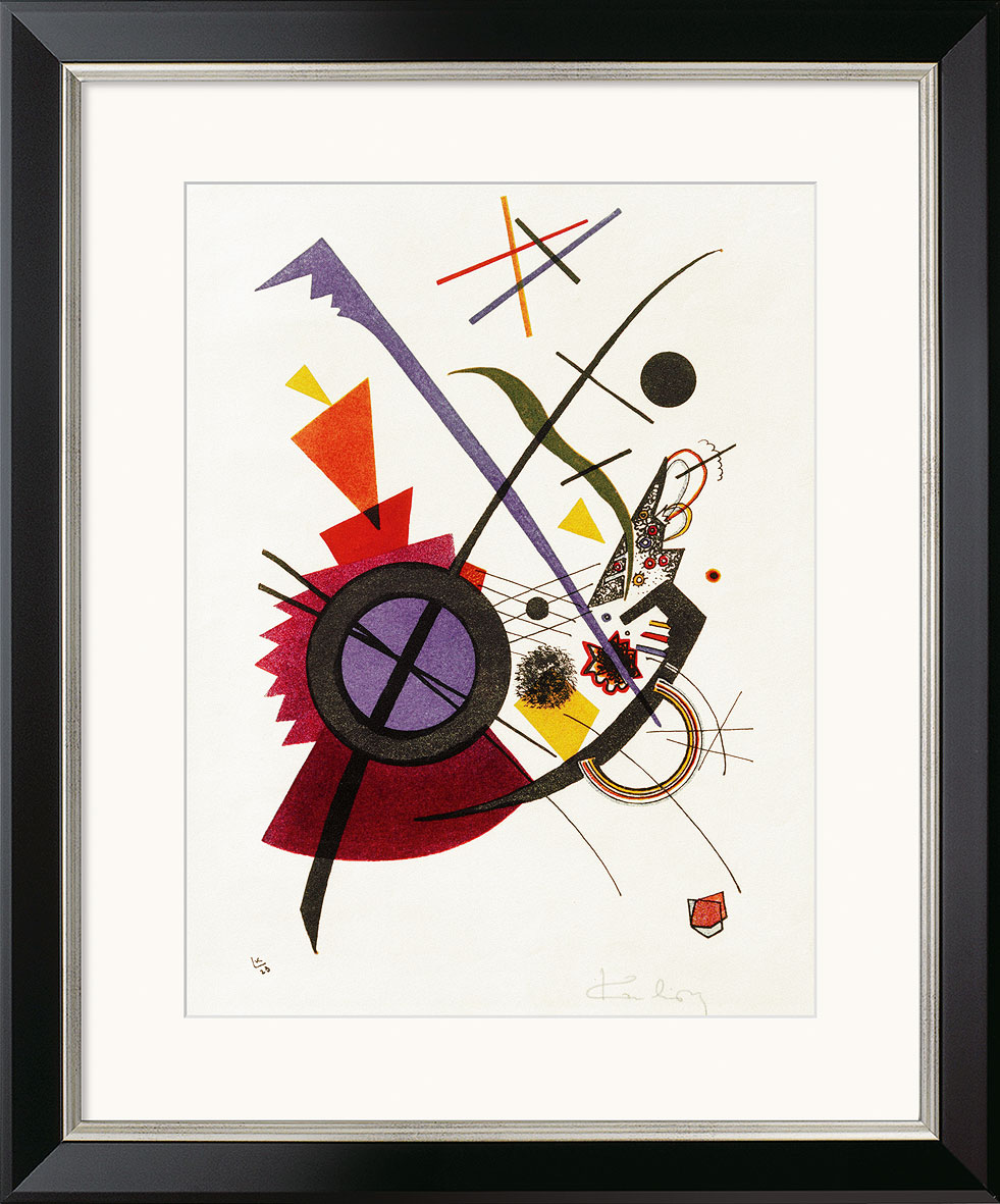 Wassily Kandinsky: Bild 'Violett' (1923), gerahmt