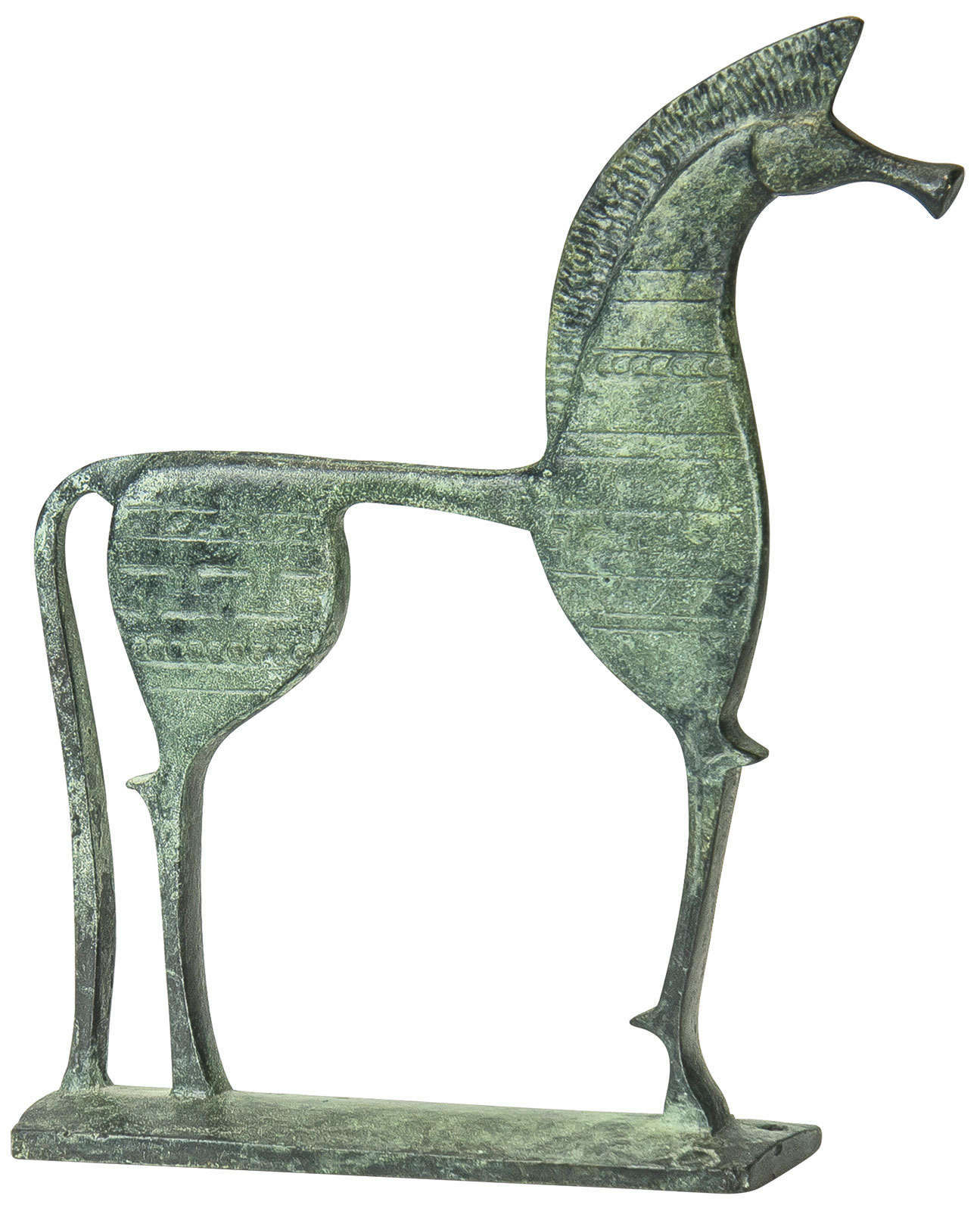Skulptur 'Trojanisches Pferd', Messing