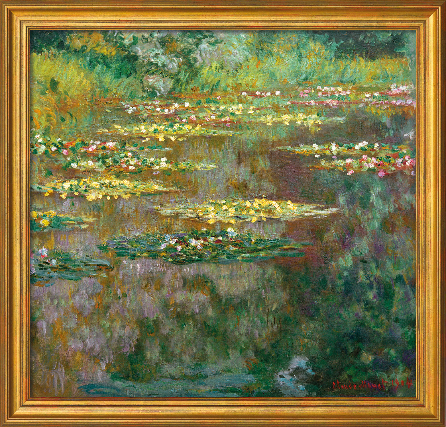 Claude Monet: Bild 'Nymphéas' (1904), gerahmt
