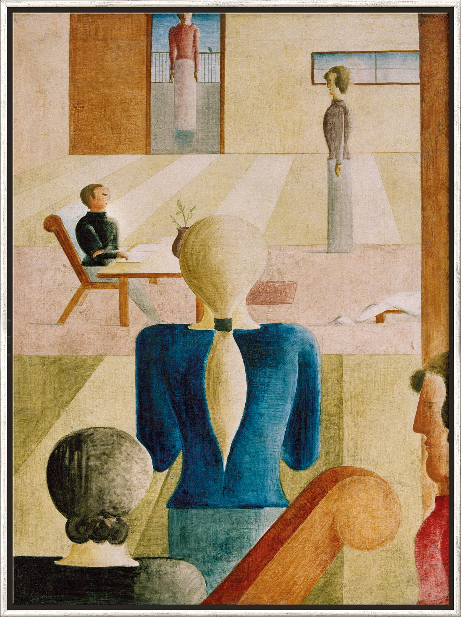 Oskar Schlemmer: Bild 'Frauenschule' (1930), gerahmt