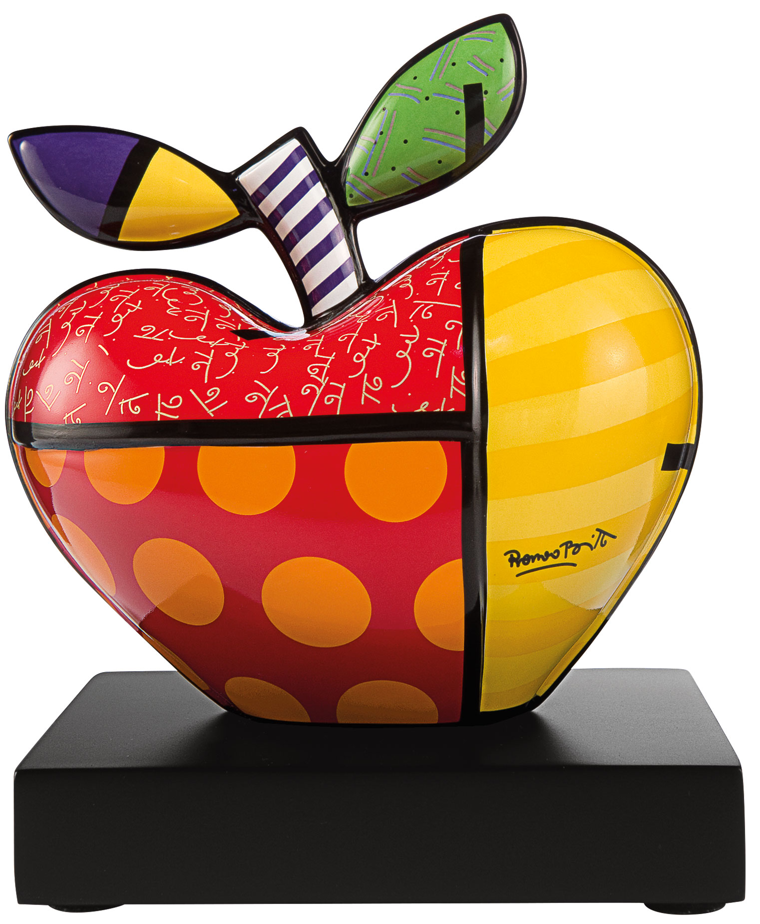 Romero Britto: Porzellanobjekt 'Big Apple' (kleine Version)