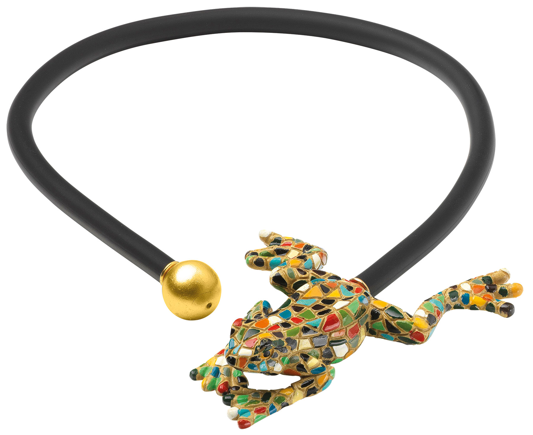 Anna Mütz: Collier 'Mosaikfrosch', Schmuck