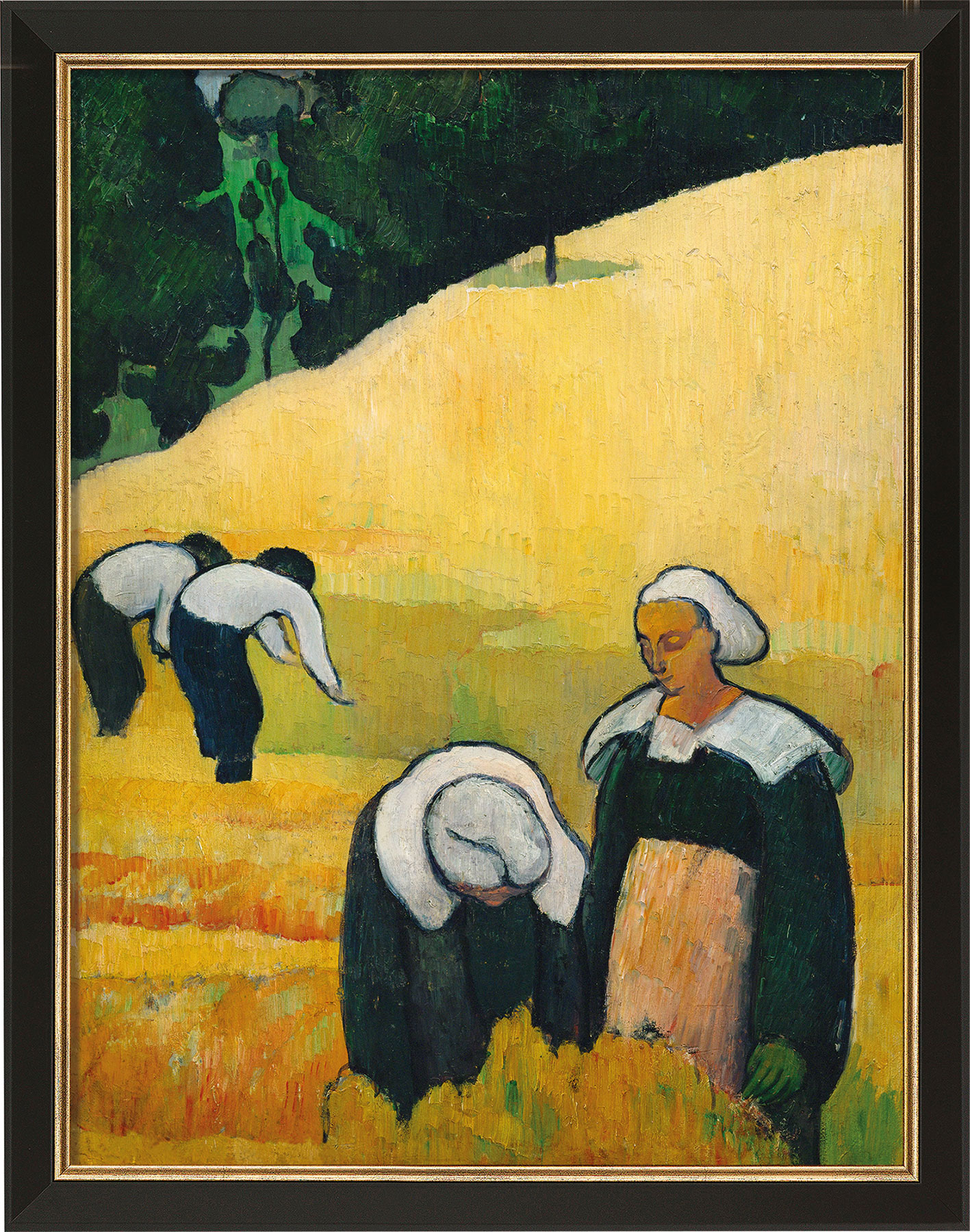 Émile Bernard: Bild 'Die Ernte' (1888), gerahmt
